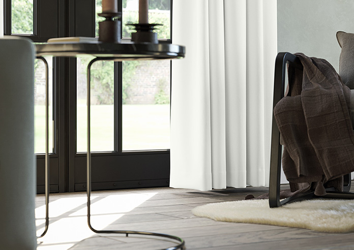 Akoya Faux Silk, Lustre White - Made to Measure Curtains - Image 5